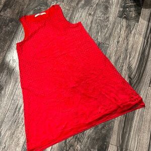 Max studio dress size small red lined
